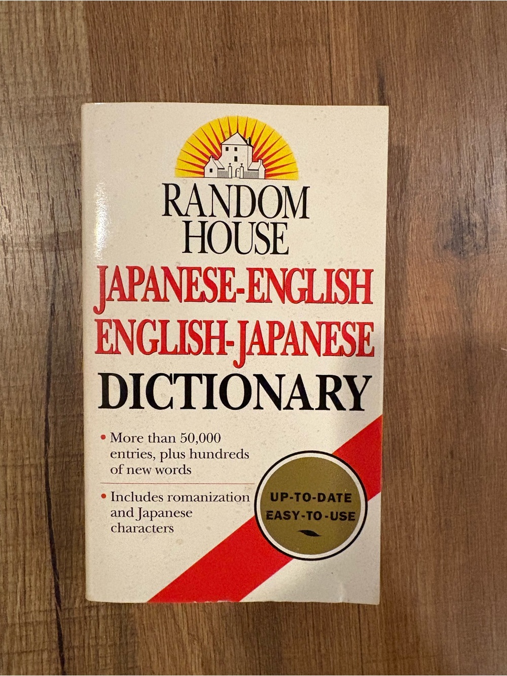 Japanese-English / English-Japanese Dictionary - Cream & Red Book